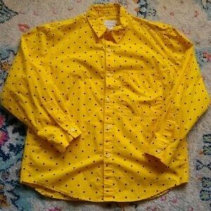 Calvin Klein Yellow vintage Button Down Shirt, small